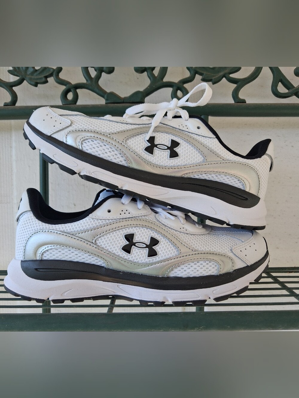 Under Armour Tech Runner-Men’s White and Black Athletic Sneakers